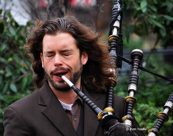Bagpipe player