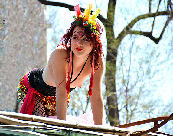 Woman at Radical Matriachy demonstration 4-14-18
