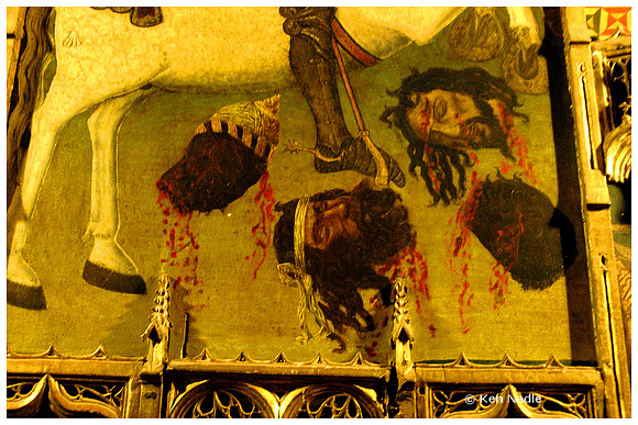 Painting in castle, Segovia