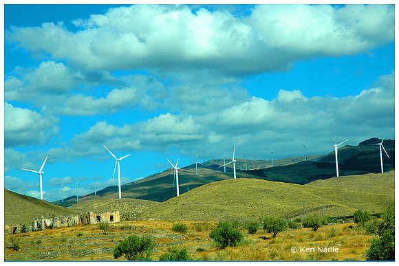 Windmills in the south of Spain