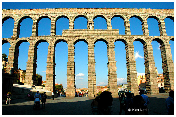Roman aquaduct in Segovia