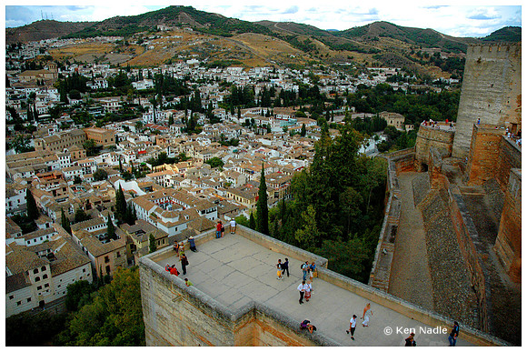 View from Alhambra of Albaizin