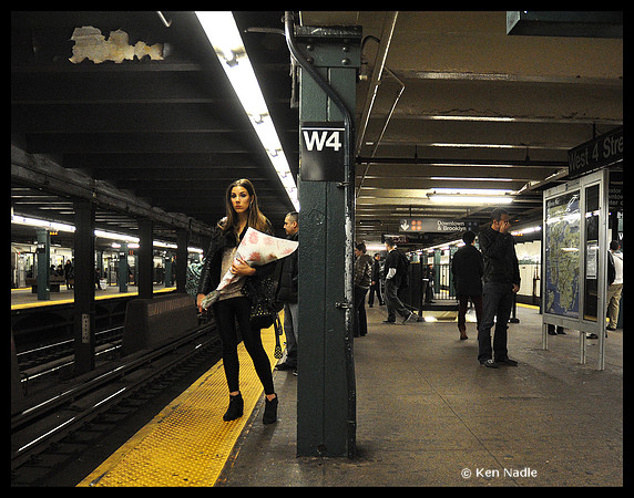 Subway platform at West 4th