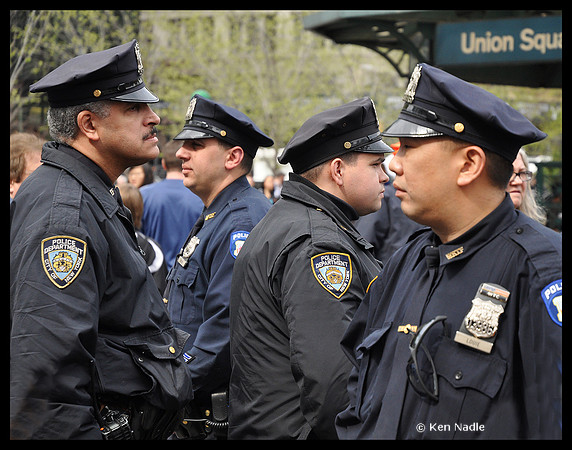 Cops at OWS demonstration