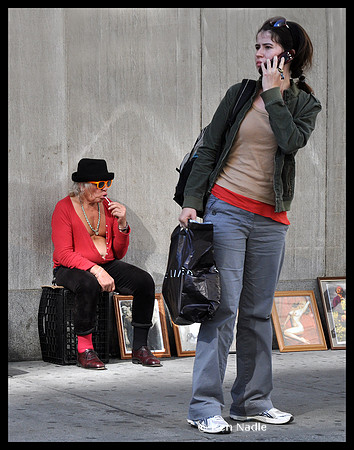 Man with lollypop
