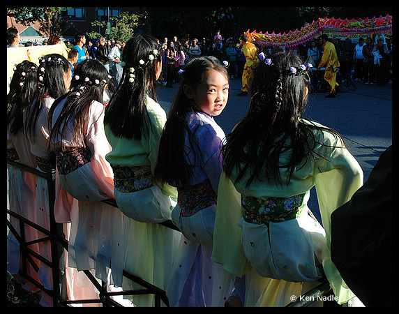 Chinese girls in Union Square