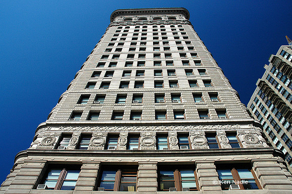 Back of Flat Iron Bldg
